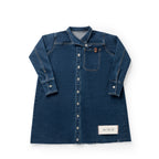 Birnham on the Sea Pleat detail denim dress