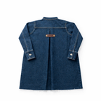 Birnham on the Sea Pleat detail denim dress