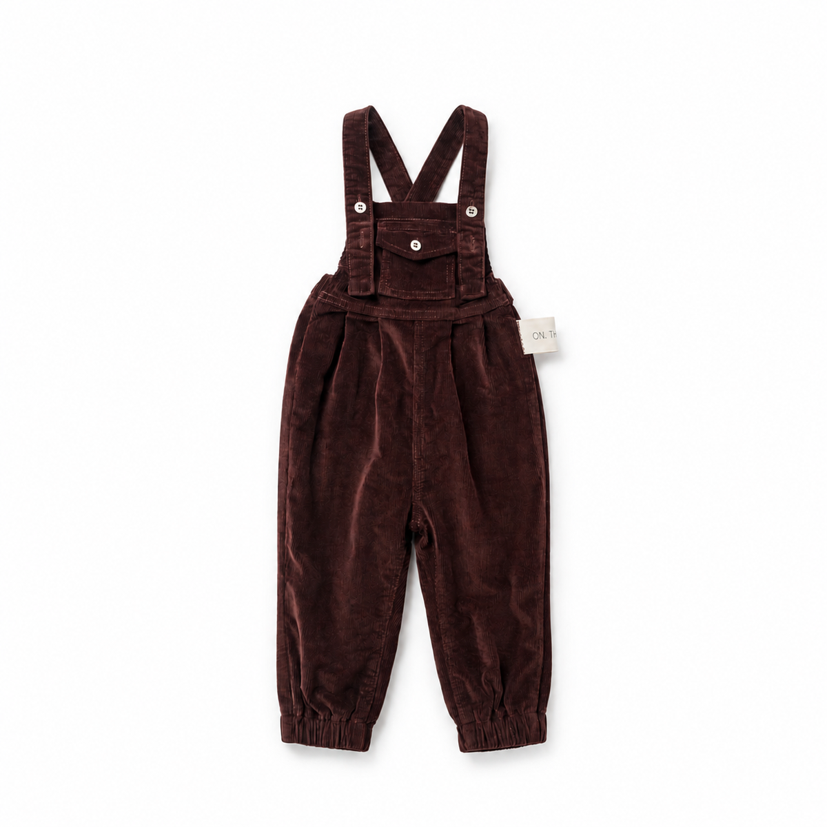 Birnham on the Sea Front pocket brick corduroy overall