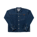Birnham on the Sea Pleat detail denim shirt