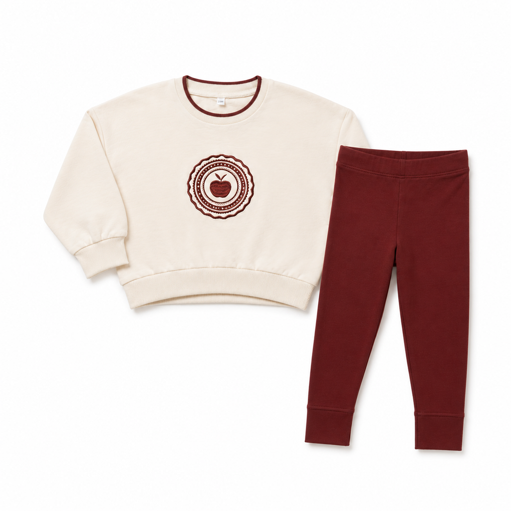 Birnham on the Sea Apple crest sweatshirt set