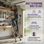 Telescoping Ladder,Quick Folding Aluminum Extension Ladder