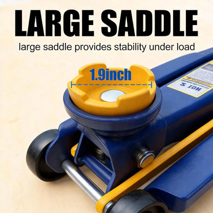 2 Ton Low Profile Hydraulic Floor Jack, 4000 Lbs Trolley Jack With Single Piston Pump, 5-1/8"–13" Lifting Range, Heavy Duty Steel Car Jack