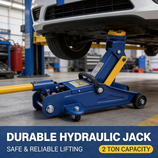2 Ton Low Profile Hydraulic Floor Jack, 4000 Lbs Trolley Jack With Single Piston Pump, 5-1/8"–13" Lifting Range, Heavy Duty Steel Car Jack