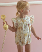 Belati Floral yellow romper