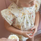 Belati Floral yellow romper