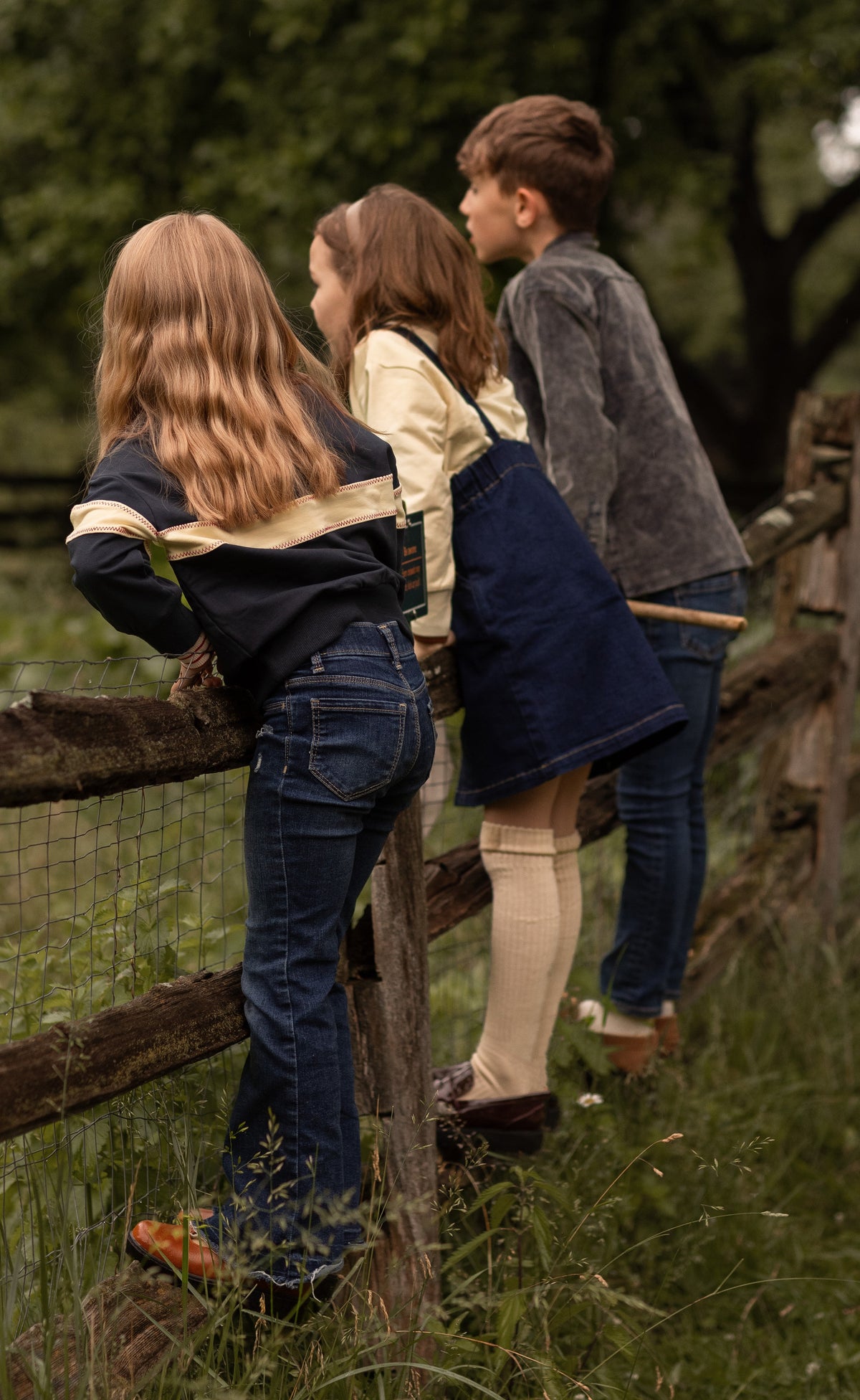 Birnham on the Sea Suspender denim jumper