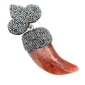Amber Horn Crystal Pendant