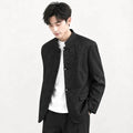 Chinese Style Stand Collar Men's Wedding Suit Jacket & Pants