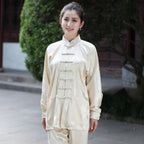 Auspicious Pattern Silk Blend Women's Traditional Chinese Tai Chi Suit