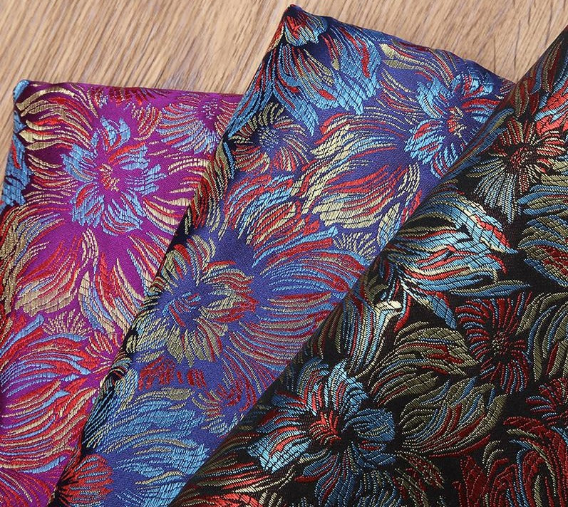 Fireworks Pattern Brocade Fabric for Chinese Clothes Cushion Covers