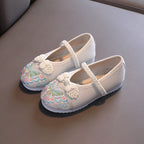 Butterfly Embroidery Traditional Girls' Chinese Shoes Dancing Shoes