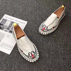 Cloud Embroidery Traditional Chinese Casual Shoes Loafers