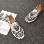 Auspicious Embroidery Traditional Chinese Casual Shoes Loafers