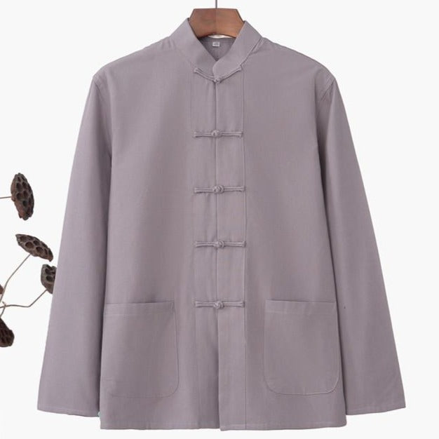 100% Cotton Chinese Han Costume Zen Coat Base Shirt