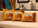 Crane Embroidery Velvet Traditional Chinese Cushion Covers