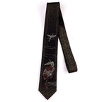 Crane Embroidery Oriental Style Gentleman Necktie