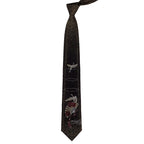 Crane Embroidery Oriental Style Gentleman Necktie