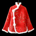 Chinese-Style Rabbit Fur Mandarin Collar Short Quilted Coat