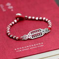 Abacus Designed Pendant Sterling Silver Bracelet Couple Bracelet