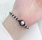 Abacus Designed Pendant Sterling Silver Bracelet Couple Bracelet