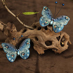 Butterfly Shape Embroidery with Tassel Gilding Brooch