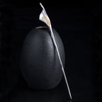 Common Callalily Designed Sterling Silver Retro Chinese Style Hairpin