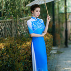Elegant and Graceful Vietnamese Ao Dai Authentic Modified Summer Long