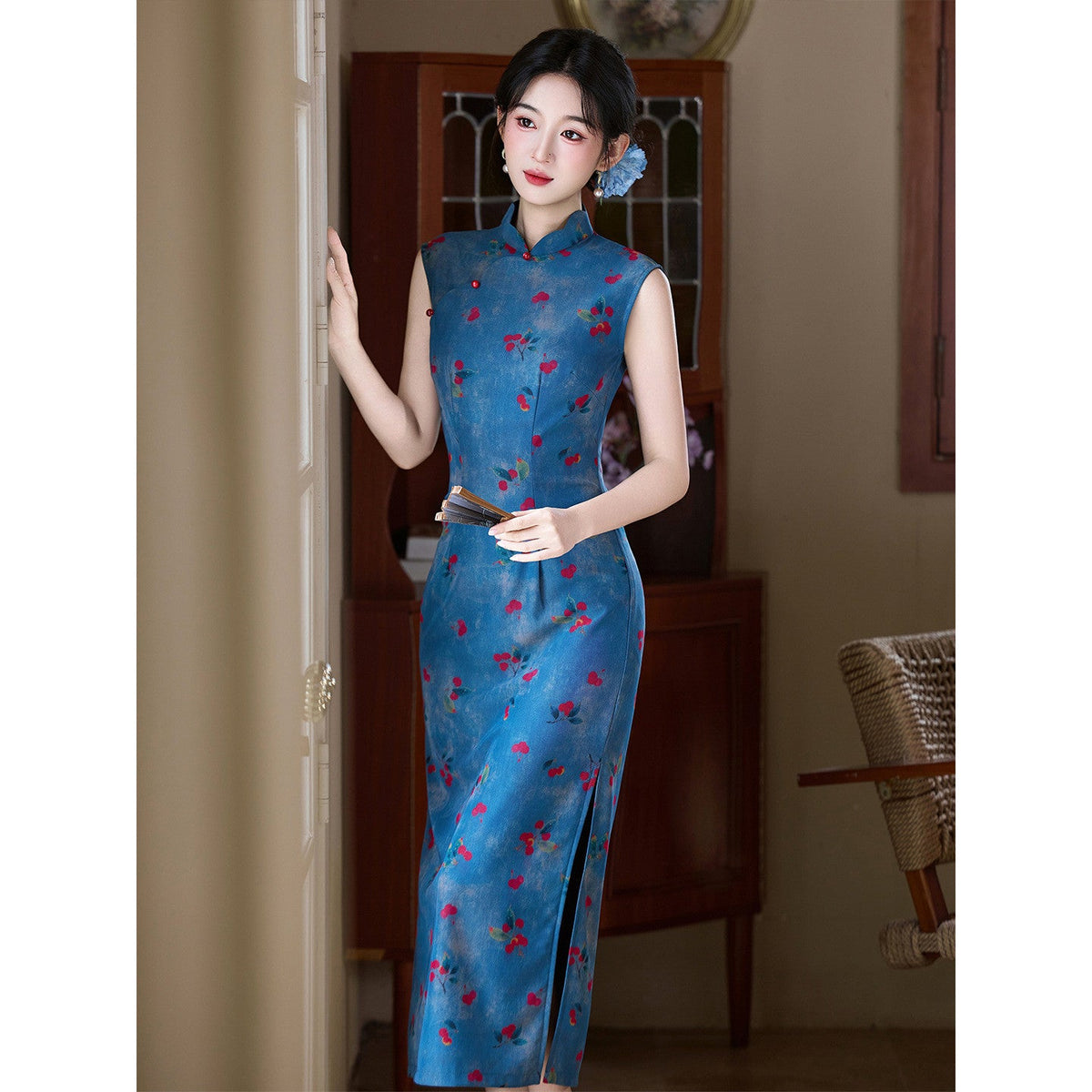 Chinese Style Qipao Dress for Women Summer Elegant Traditional Cheongsam