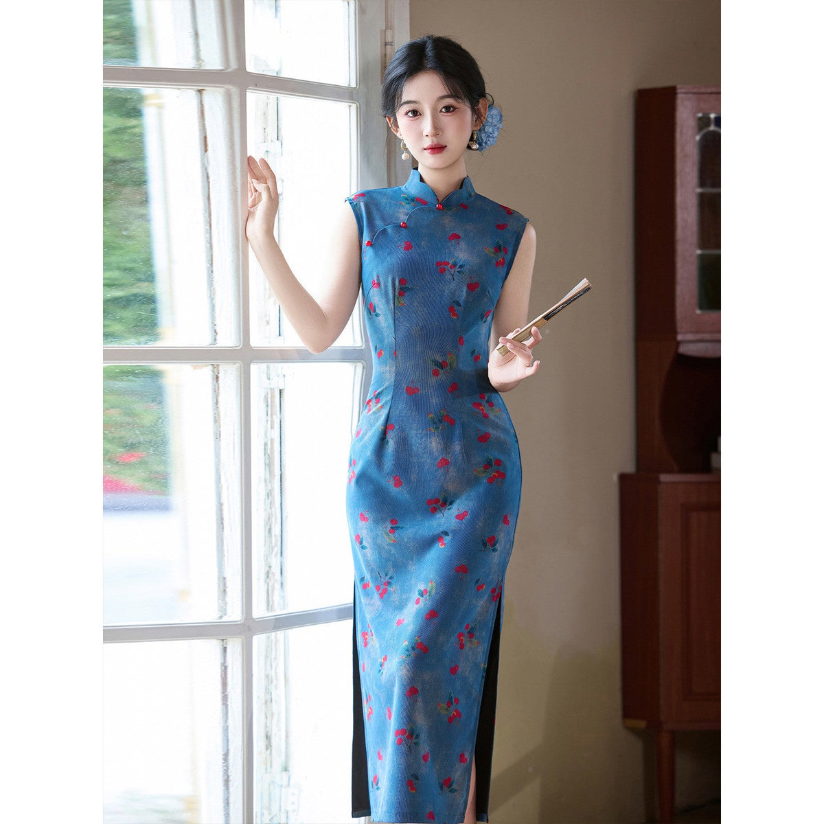 Chinese Style Qipao Dress for Women Summer Elegant Traditional Cheongsam