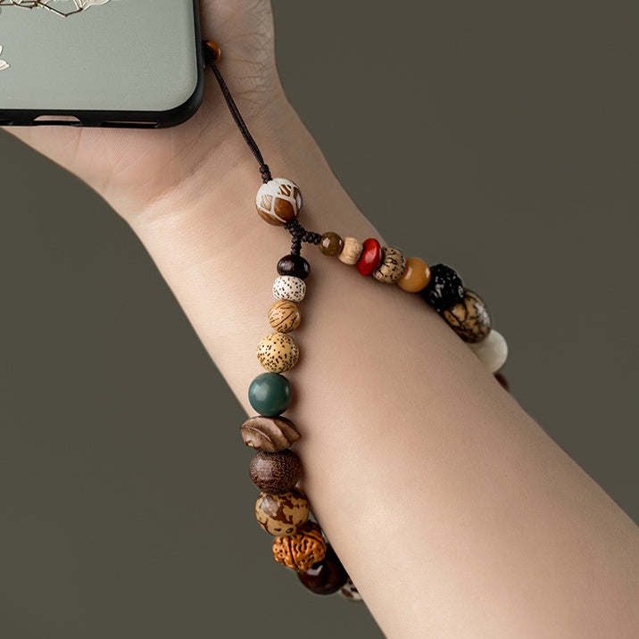 18 Pipal Tree Seeds Detachable Short Wrist Strap for Couples Universal Fit