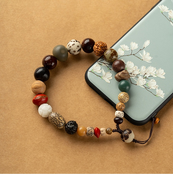 18 Pipal Tree Seeds Detachable Short Wrist Strap for Couples Universal Fit