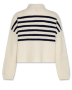 AO76 Mock Neck Stripe Sweater