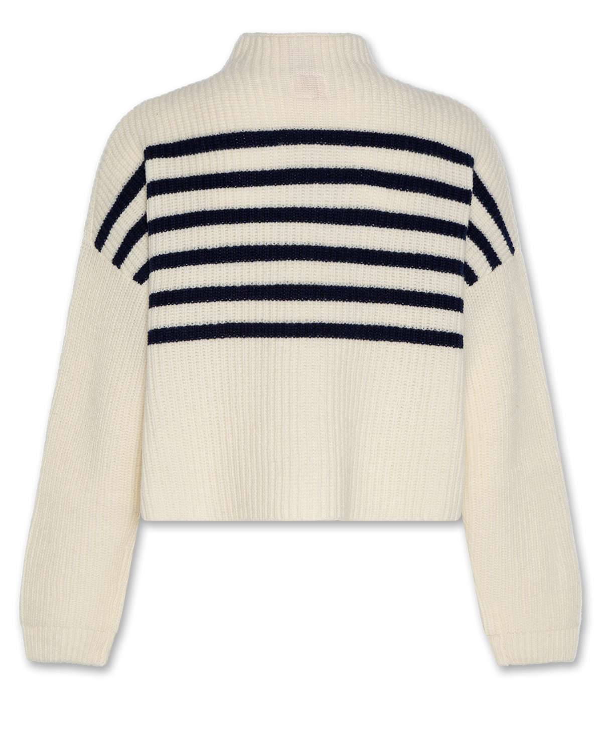 AO76 Mock Neck Stripe Sweater
