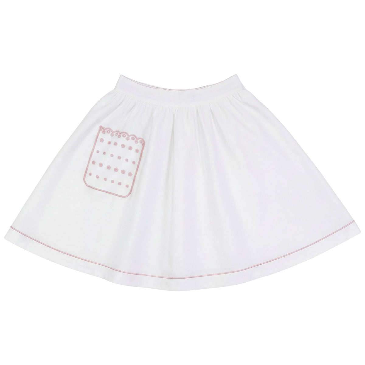 Calla Lili Scallop linen skirt
