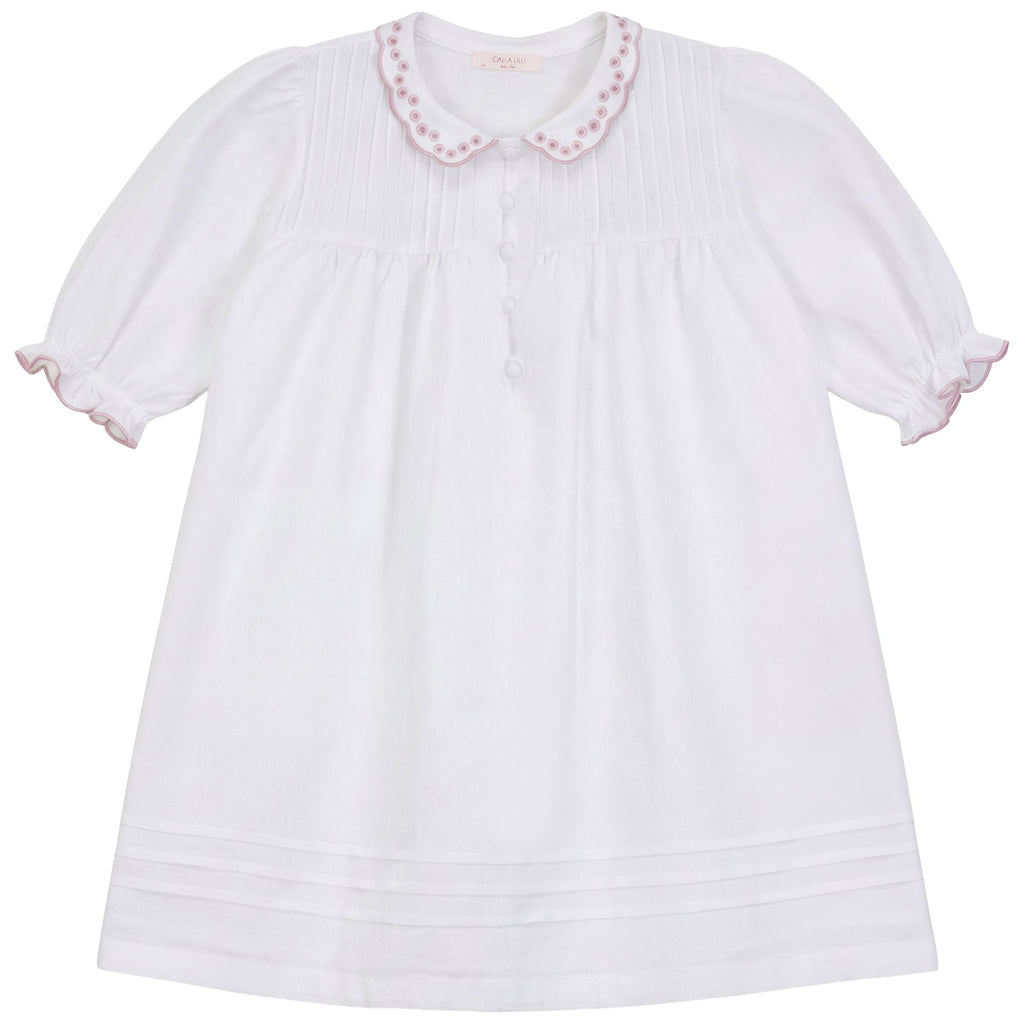 Calla Lili Scallop linen dress