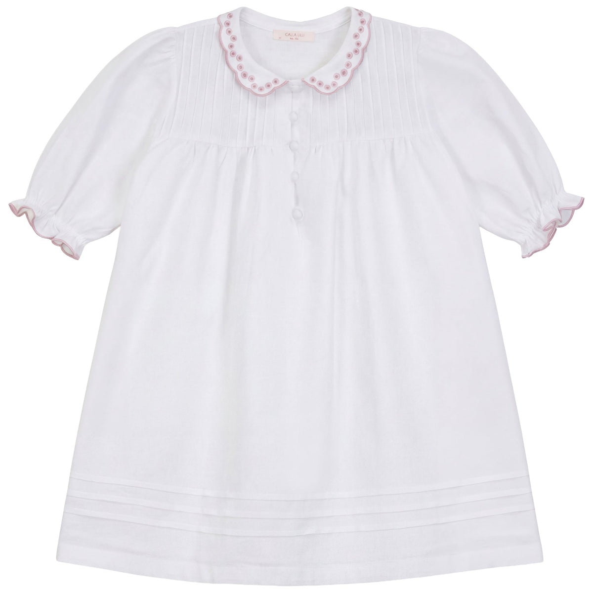 Calla Lili Scallop linen dress