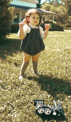 Calla Lili Tweed girl romper