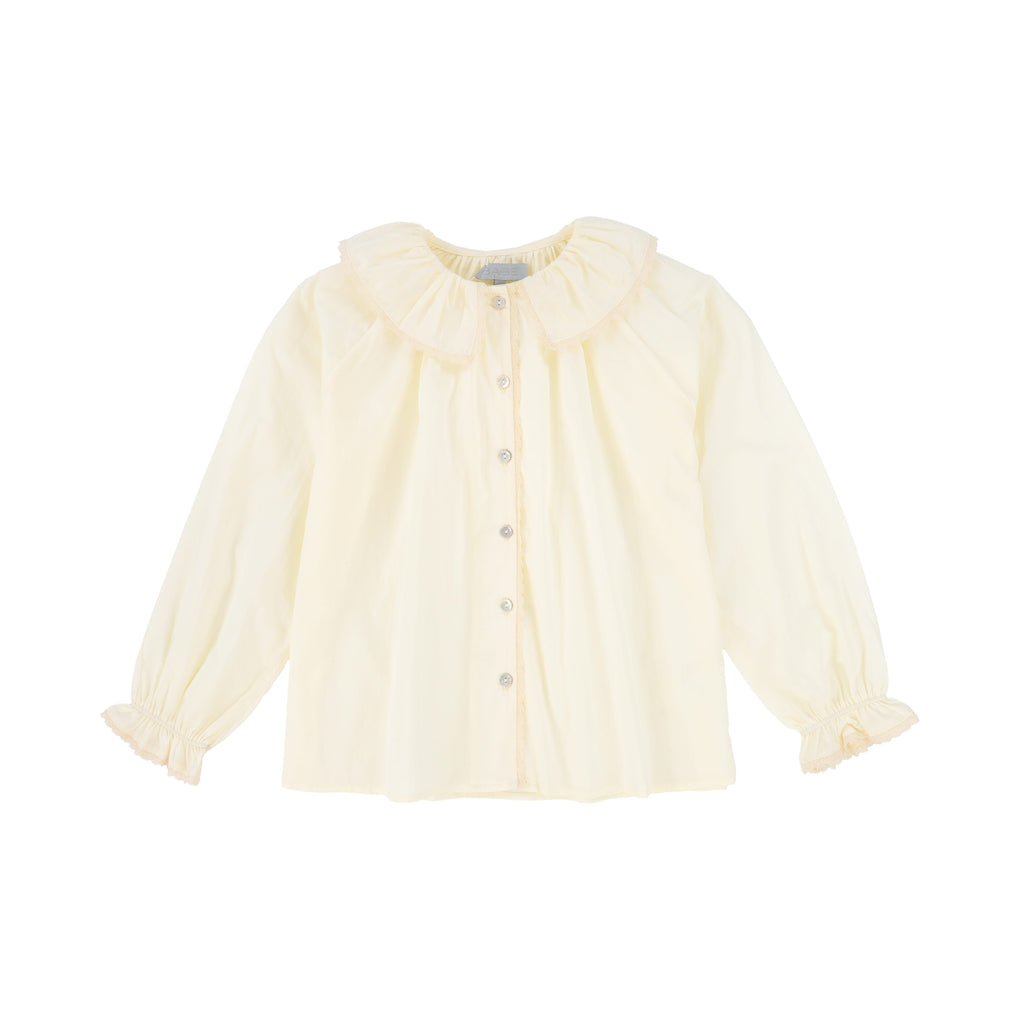 Bace Ruffle neck button down blouse