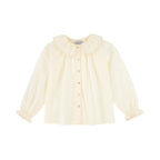 Bace Ruffle neck button down blouse