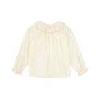 Bace Ruffle neck button down blouse