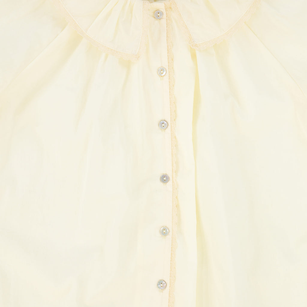 Bace Ruffle neck button down blouse