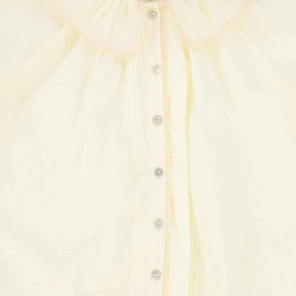 Bace Ruffle neck button down blouse