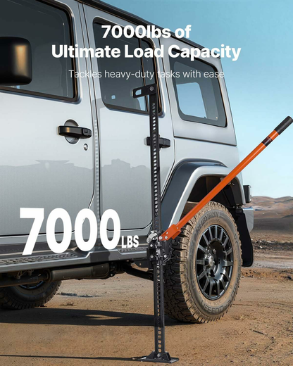 48 inch Utility High Lift, 7000 lbs Capacity Ratcheting Off Road Jeep Jack, Heavy
