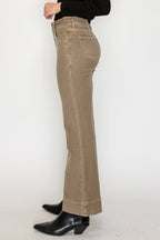 Brown Tummy Control High Rise Holly Flare Jeans
