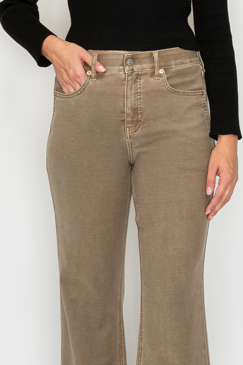 Brown Tummy Control High Rise Holly Flare Jeans