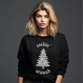 Black Rockin' Around Christmas Graphic Top