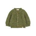 Buho Marled Green knit baby cardigan