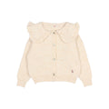 Buho Ruffle ecru cardigan
