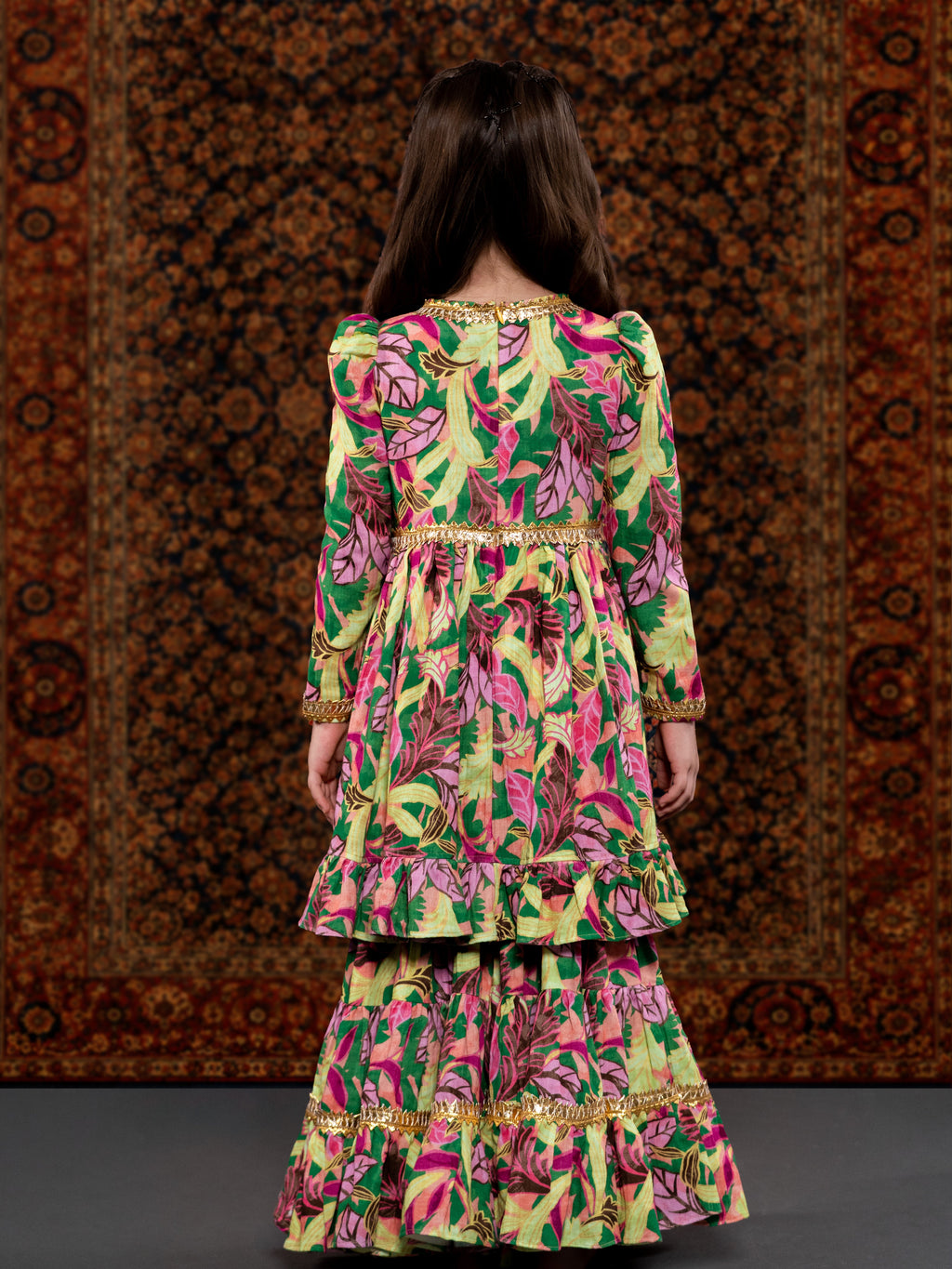 ALIA - A GREEN COTTON SUIT SET
